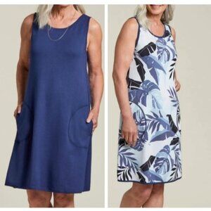 Tribal Reversible A-Line Travel Dress With Pockets- Plus size 4x